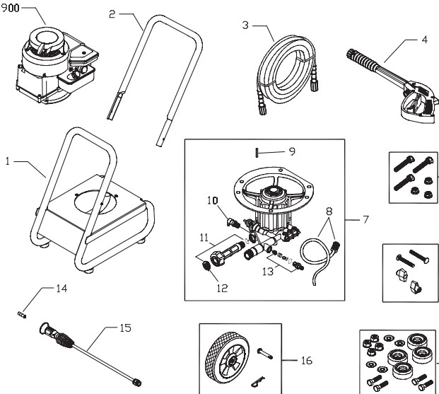 Craftsman Pressure Washer 020322-1Parts